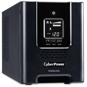 CyberPower PR2200LCDSL Mini-Tower UPS, UL Rated, Multi-function LCD panel, 6 NEMA 5-20R, 1 L5-20R